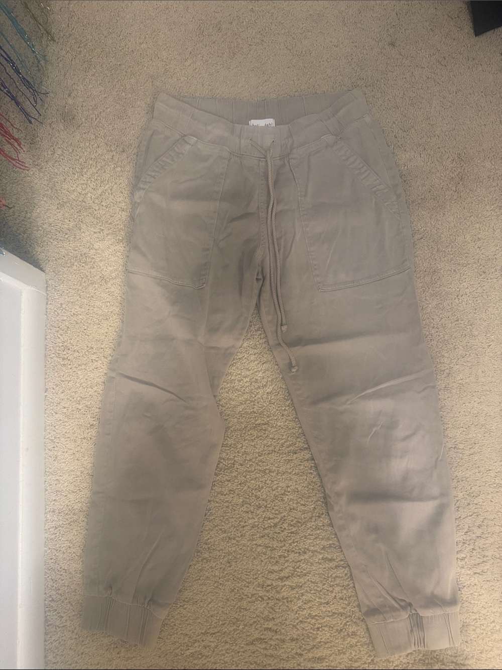 Bella Dahl Khaki Drawstring Joggers
